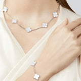 CLOVER | 10 Motive Silver Necklace