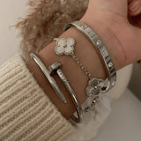 4-Piece Bracelet Set "Silvio"